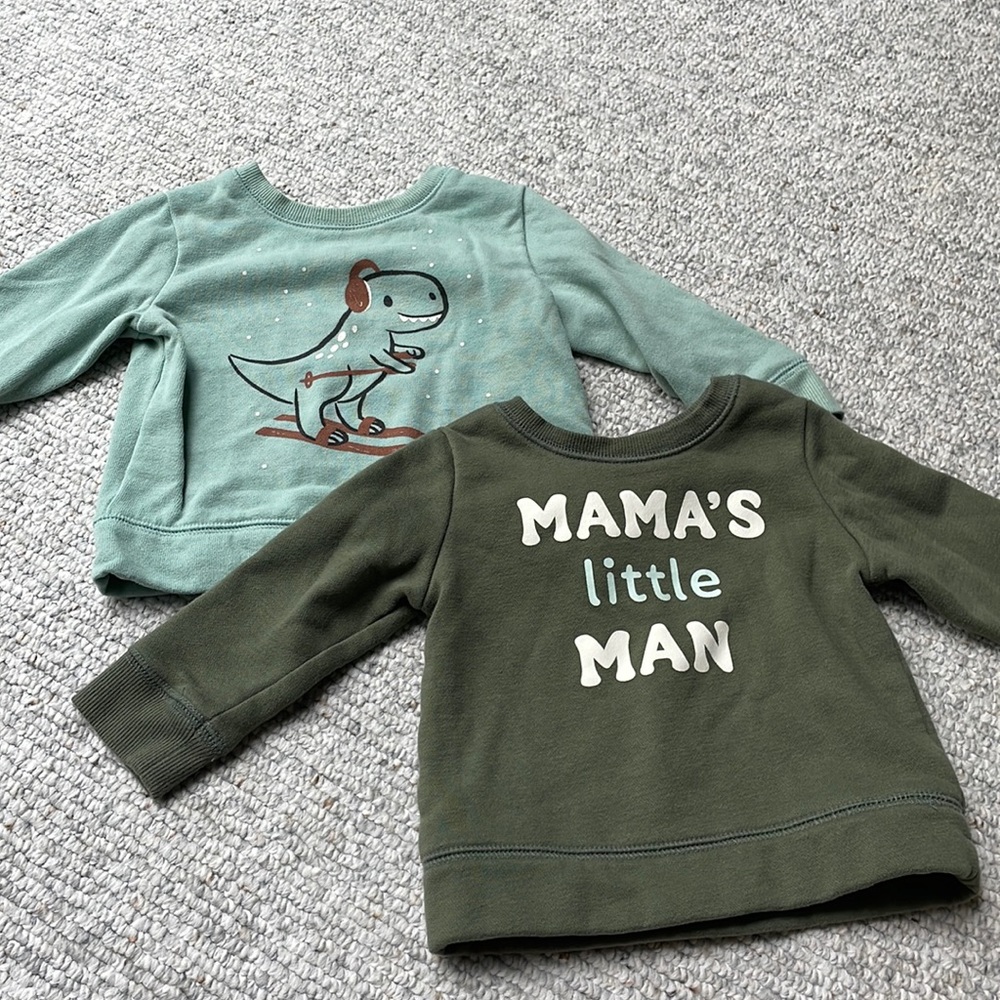 Jumping beans baby sweatshirts.